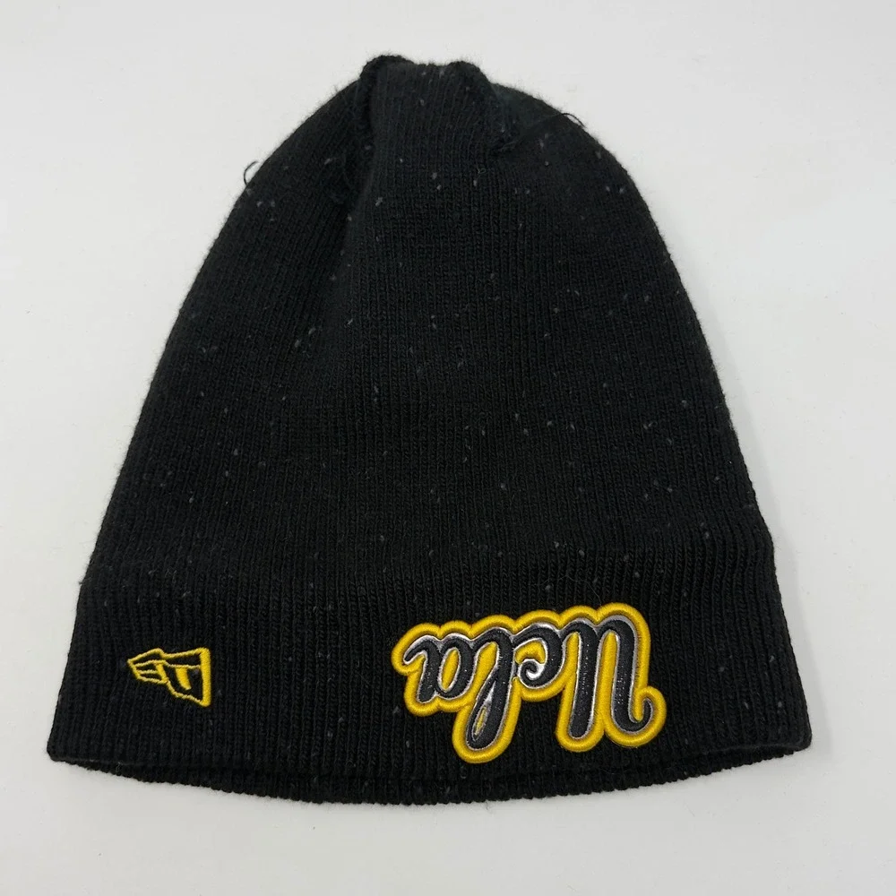 UCLA Bruins Black Knit‎ Beanie Hat New Era Embroidered Logo Wool Blend